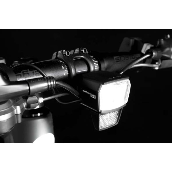 Trelock Scheinwerfer Lightthammer LS 890-HB E-B 12V DC 100 Lux