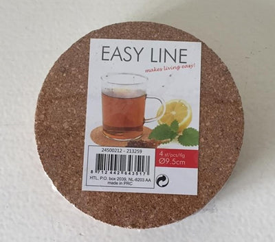 Küchenutensilien Untersetzer Kork 4 Stück 9,5 cm
