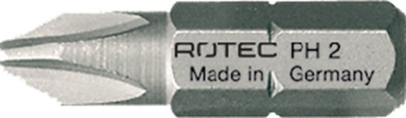 Rotec Kreuzschlitz-Bit 1 4x25mm ph2 | 10 Stk
