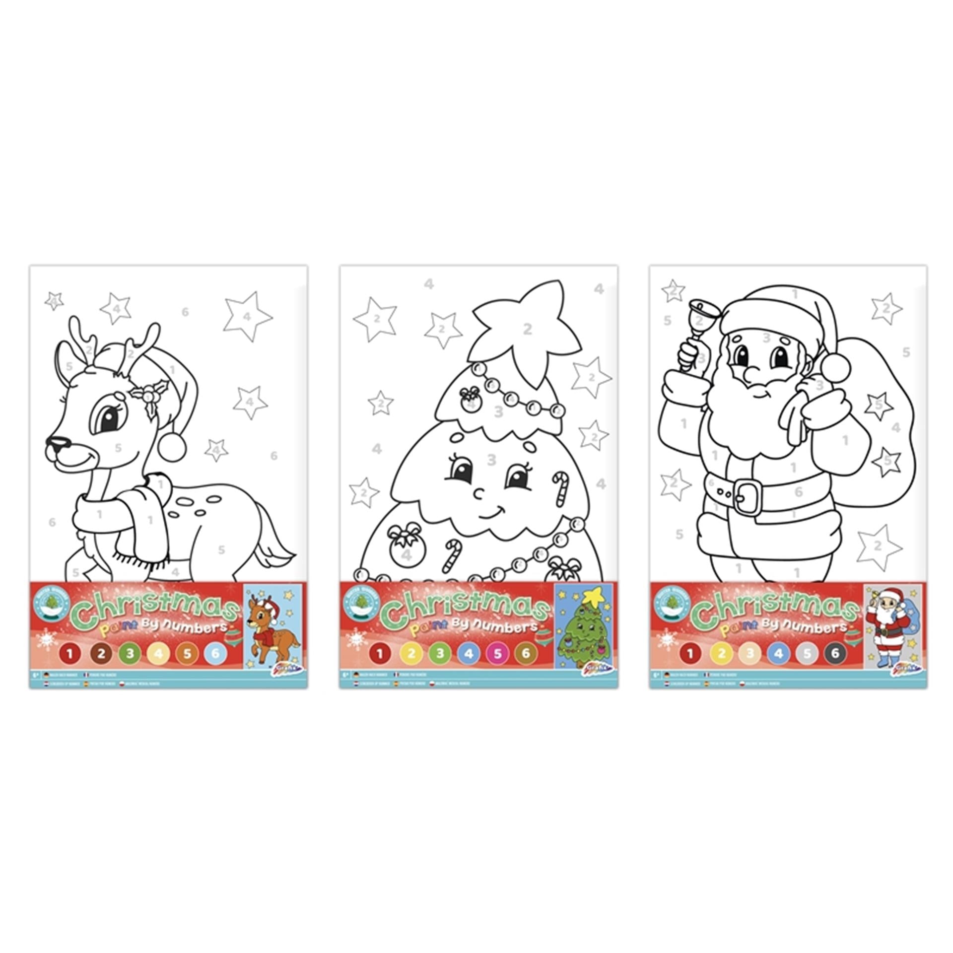 Weihnachts -Leinwand Malerei nach Nummer - Weihnachtsmann