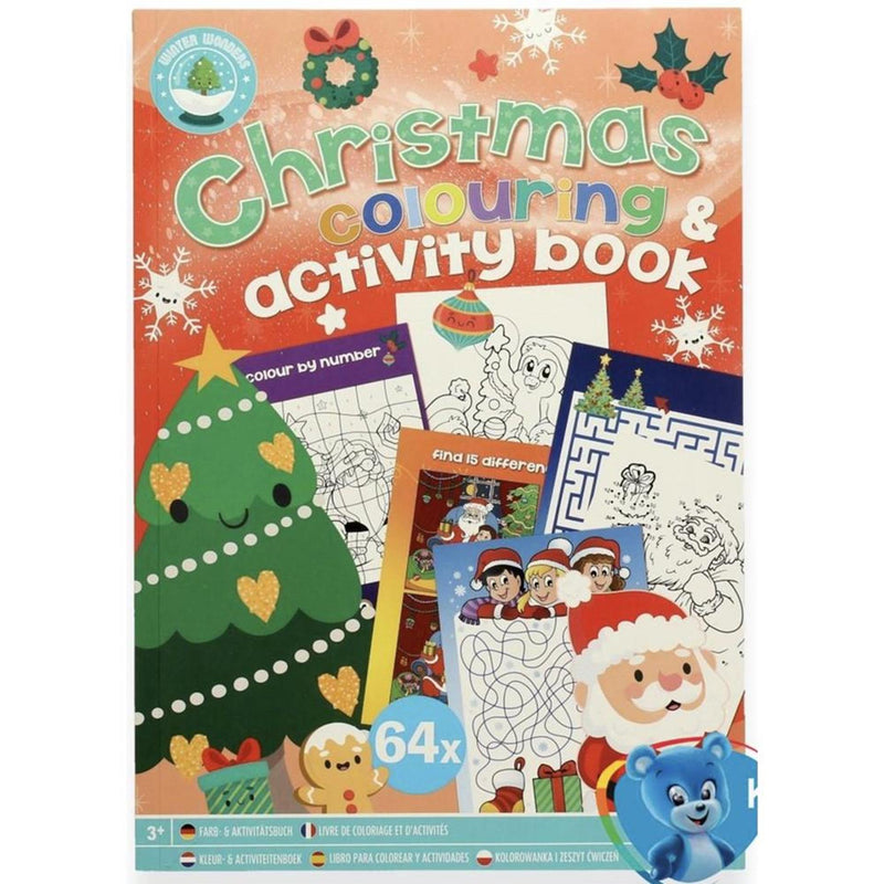 Weihnachtsfarbe und Aktivitätsbuch A4