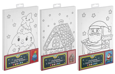 Kreative Bastelgruppe Malen nach Zahlen Leinwand Weihnachten – 29,7 x 19,5 cm