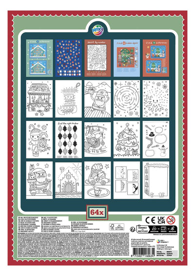 Kreatives Bastelgruppen-Mal- und Aktivitätsbuch Weihnachten – 64 Seiten