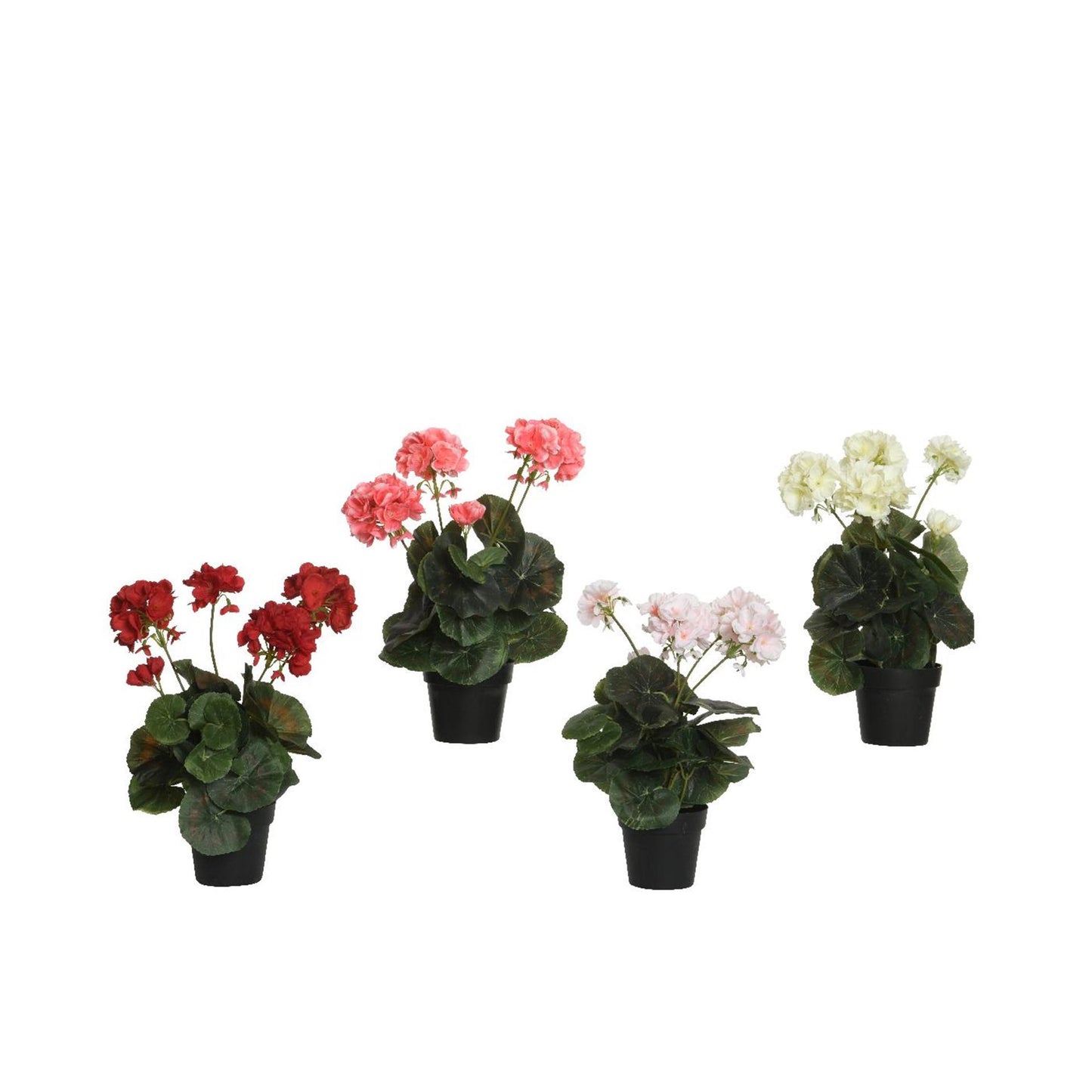 Künstliche Blumen von Decoris im Polyestertopf 25x25x35cm