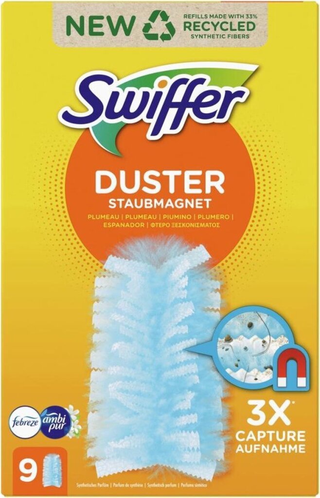 Swiffer Swiffer Duster Trap Lock-Navullen mit einem Duft von Ambi Pur 9-Teilen