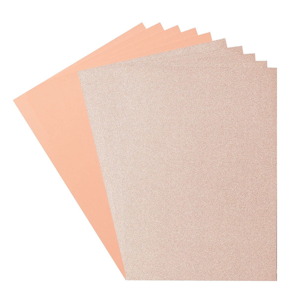Florence • Set aus Glitzerpapier und Karton, 216 g, A4, 10 x Champagnersorbet