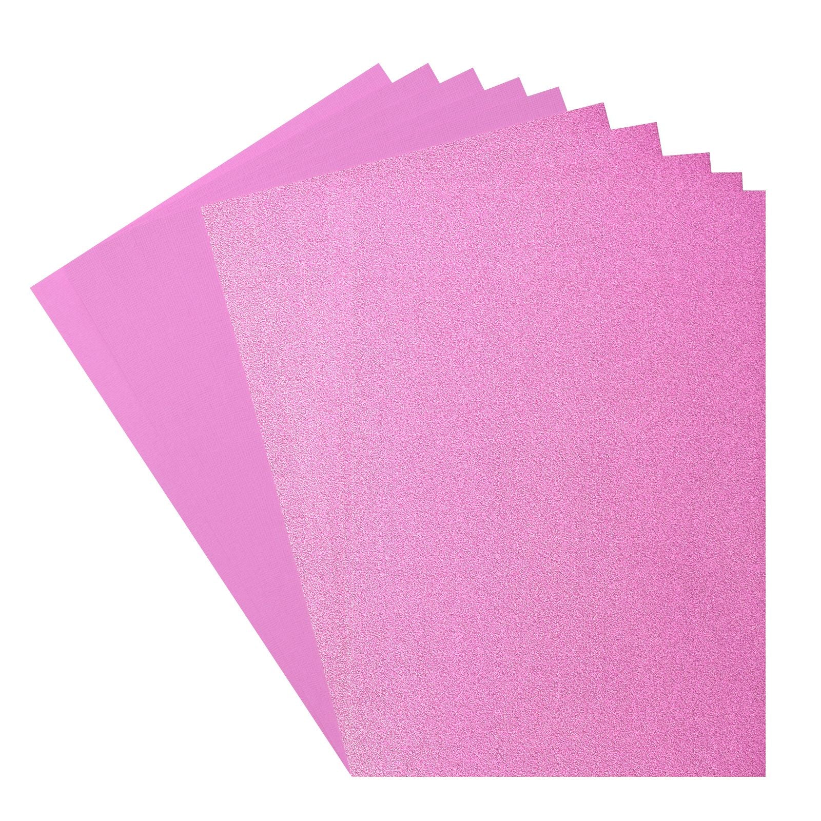 Florence • Set aus Glitzerpapier und Karton, 216 g, A4, 10 x hellrosa Hortensien