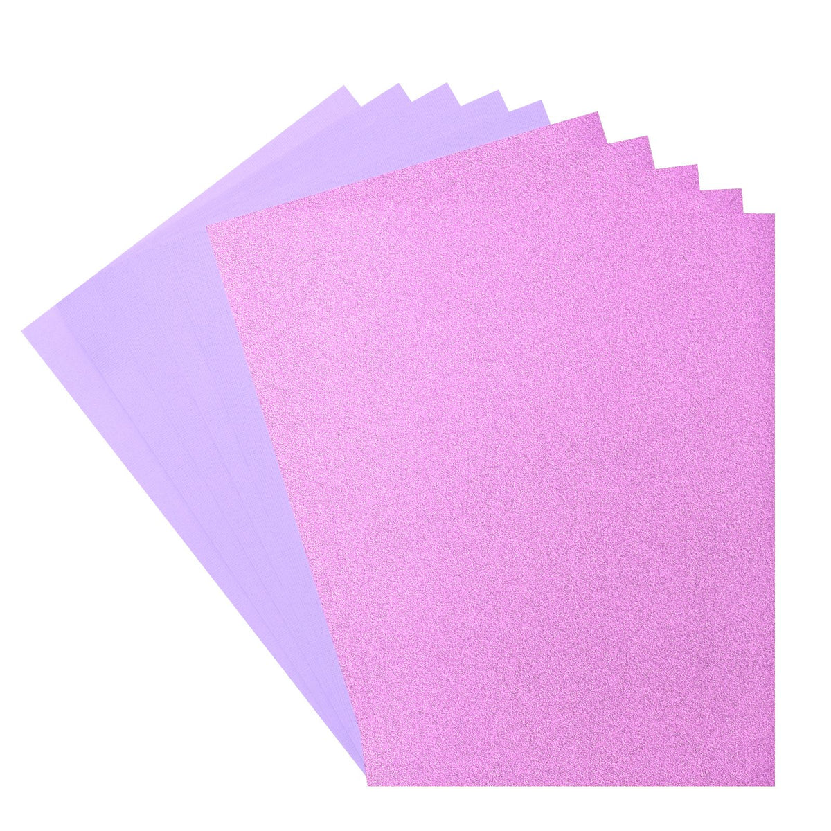 Florence • Set aus Glitzerpapier und Karton, 216 g, A4, 10 x Lavendelhyazinthe