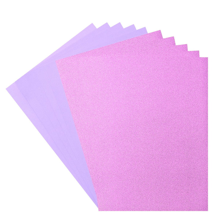 Florence • Set aus Glitzerpapier und Karton, 216 g, A4, 10 x Lavendelhyazinthe