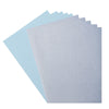 Florence • Set aus Glitzerpapier und Karton, 216 g, A4, 10 x hellblauer Gletscher