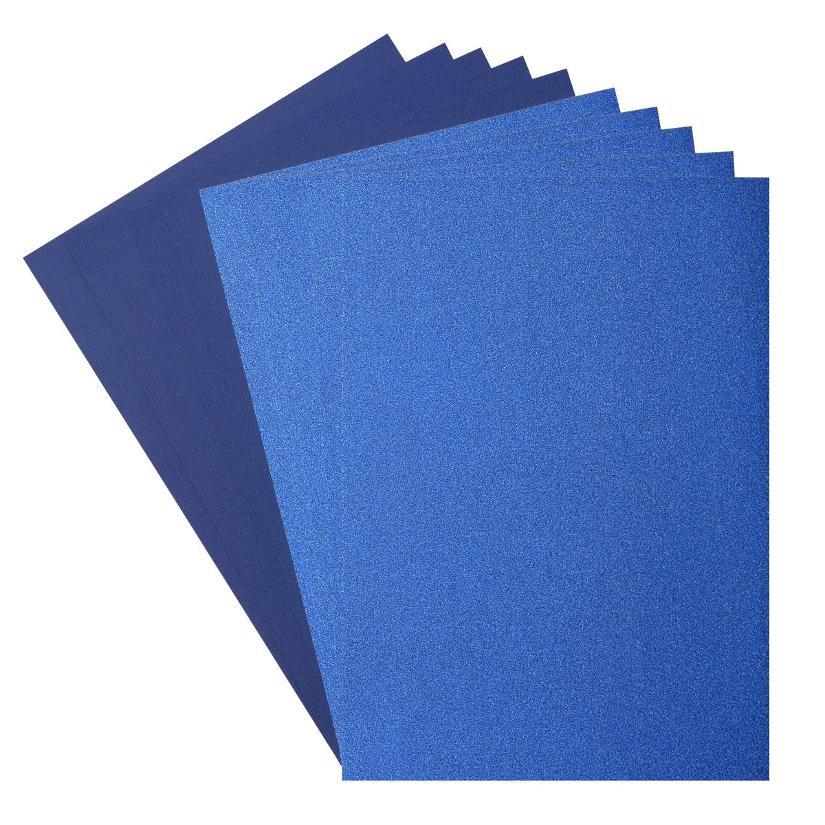 Florence • Set aus Glitzerpapier und Karton, 216 g, A4, 10 x blaue Tinte