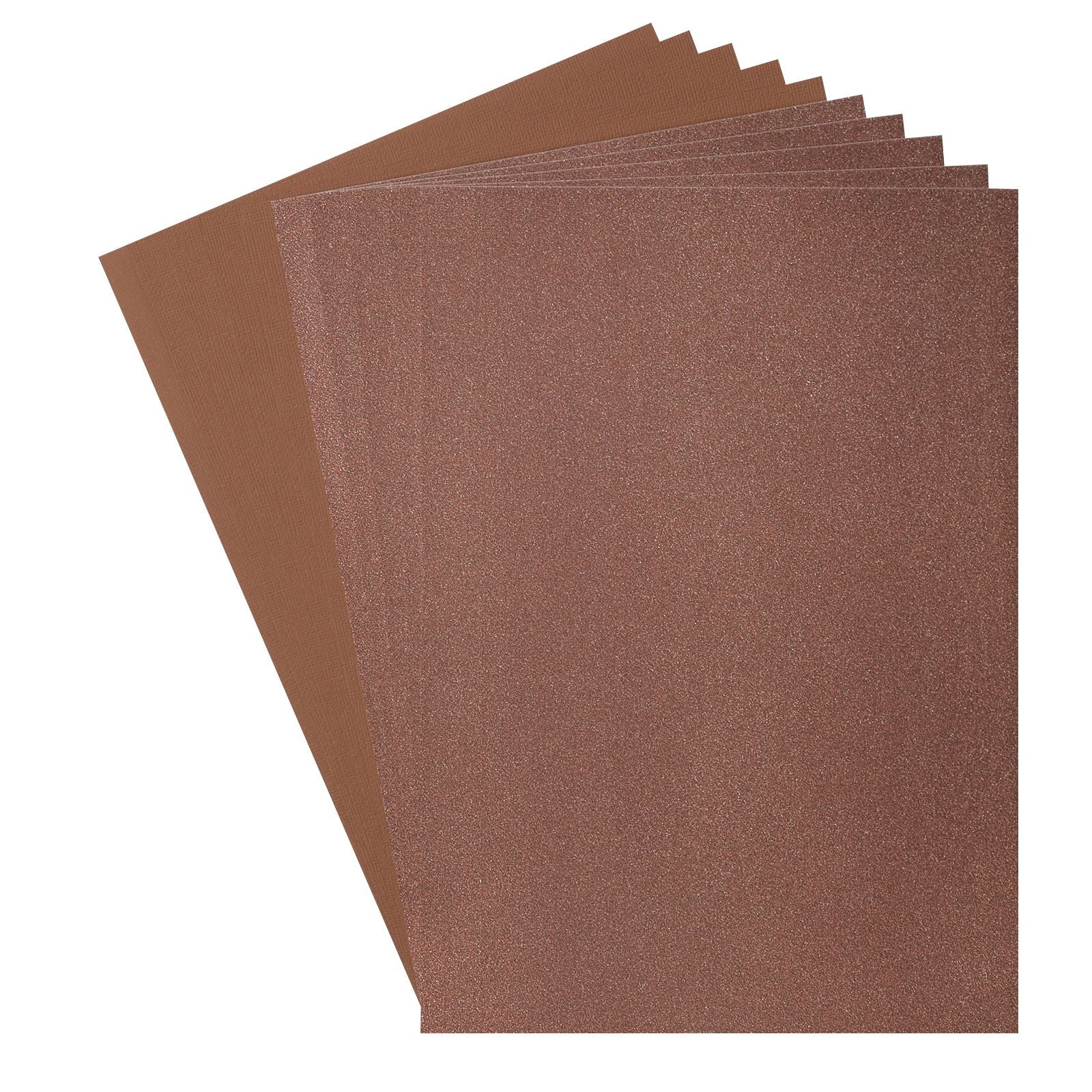Florence • Set aus Glitzerpapier und Karton, 216 g, A4, 10 x braune Haselnüsse