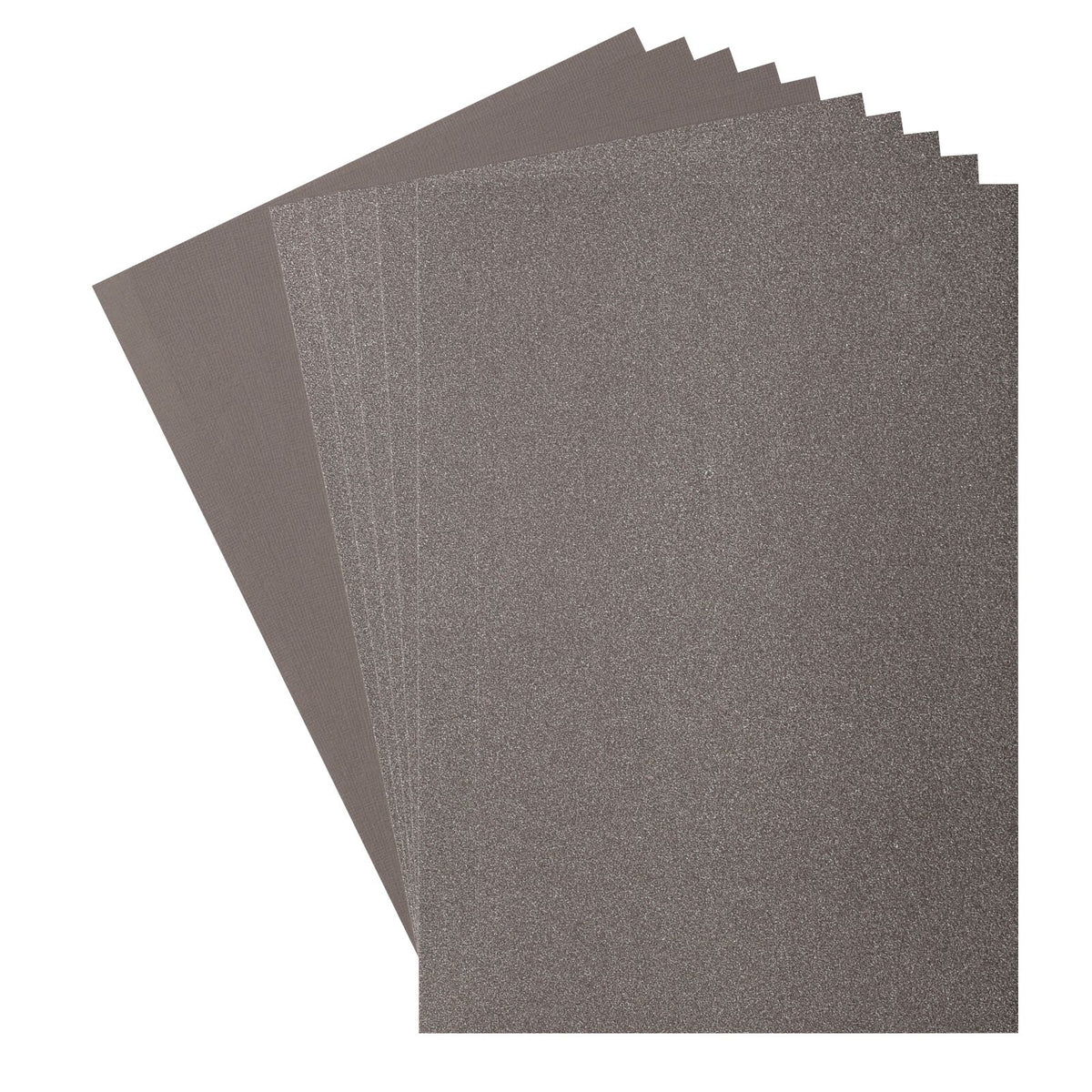 Florence • Set aus Glitzerpapier und Karton, 216 g, A4, 10 x grauer Beton