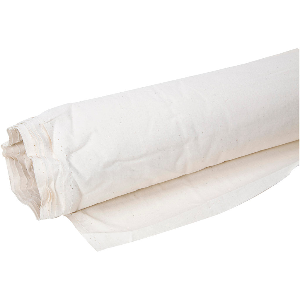 Gewaschene Baumwoll -Leinwand, B: 150 cm, 105 g, natürlich, 25 m 1 Box