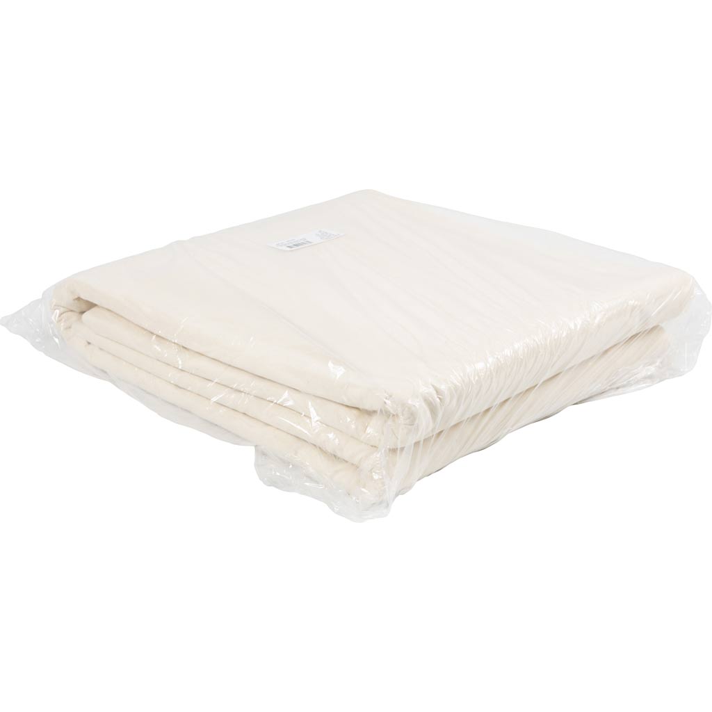 Gewaschene Baumwoll -Leinwand, B: 150 cm, 105 g, natürlich, 25 m 1 Box
