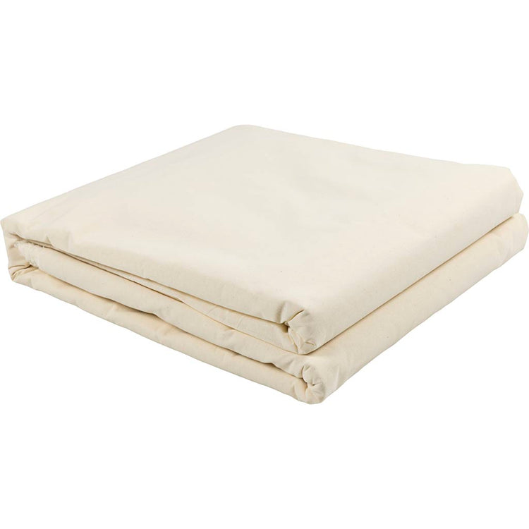 Gewaschene Baumwoll -Leinwand, B: 150 cm, 105 g, natürlich, 25 m 1 Box