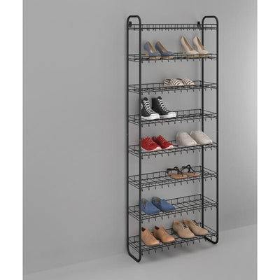 Metaltex Metaltex Schuhschuhgestell 8 Etagen 64x23x165 cm Schwarz
