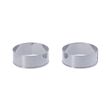 Metaltex Metaltex Backringe 8,5 x 3,2 cm 2 Stück Edelstahl - afbeelding 3