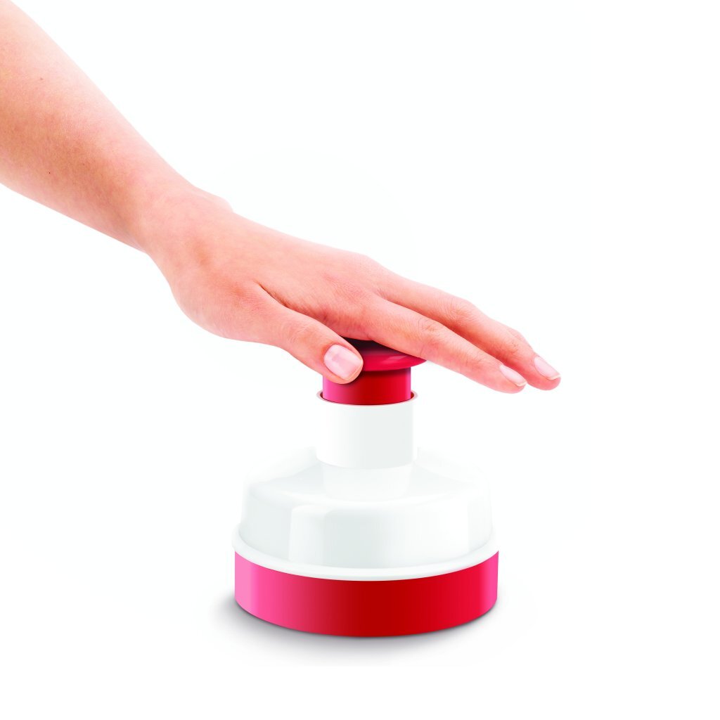 Metaltex Metaltex Küchenhelfer Hamburgerpers 11 cm Rot Weiß