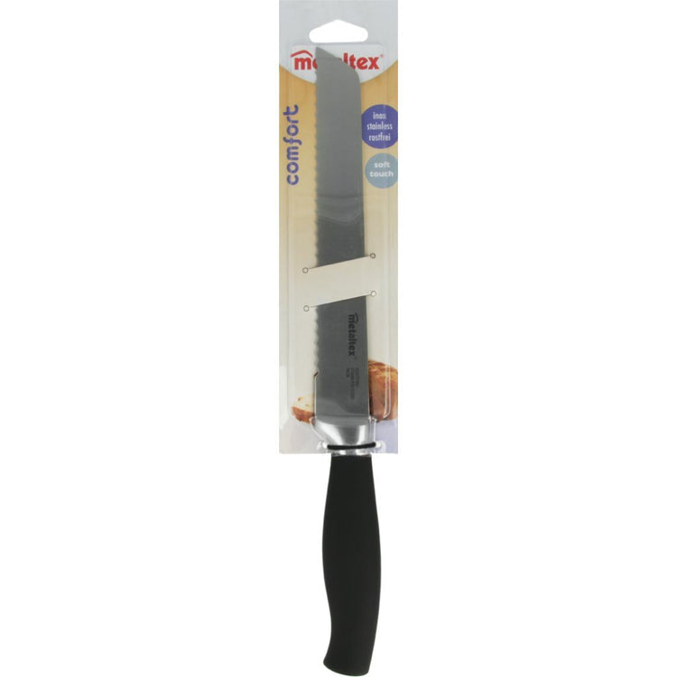 Metaltex Metaltex Komfort Brotmesser 33 cm schwarzer Edelstahl