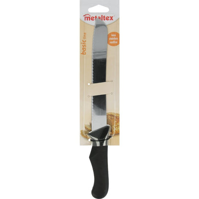 Metaltex Metaltex Basic Line Broodmes 31 cm Edelstahl schwarz schwarz