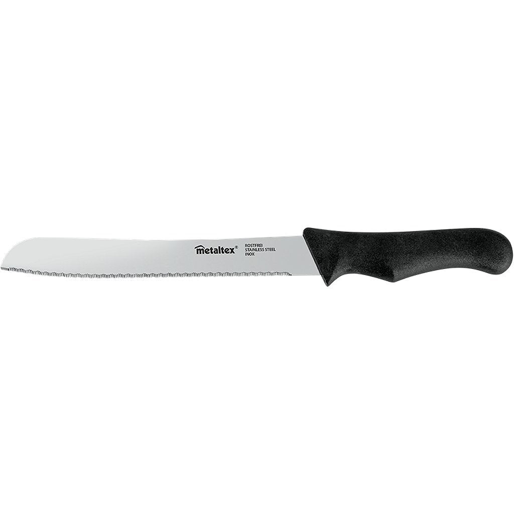 Metaltex Metaltex Basic Line Broodmes 31 cm Edelstahl schwarz schwarz