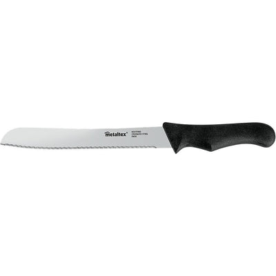 Metaltex Metaltex Basic Line Broodmes 31 cm Edelstahl schwarz schwarz