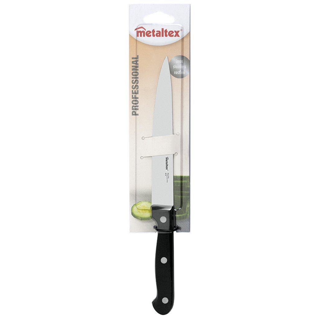 Metaltex Metaltex Professional Universal Chef's Messer 28 cm schwarzer Edelstahl