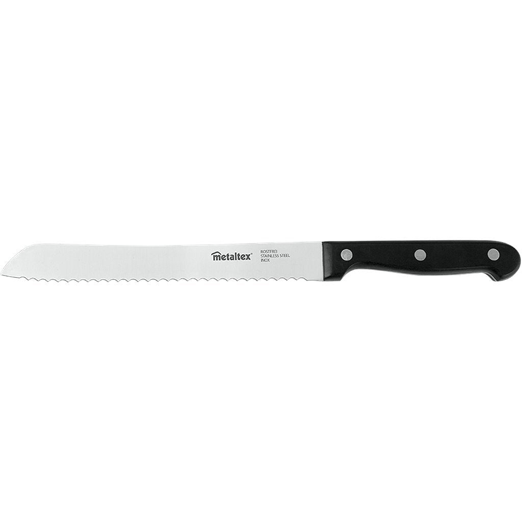Metaltex Metaltex Professional Broodmes 32,5 cm schwarzer Edelstahl