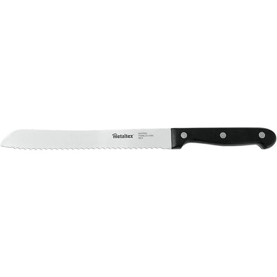 Metaltex Metaltex Professional Broodmes 32,5 cm schwarzer Edelstahl