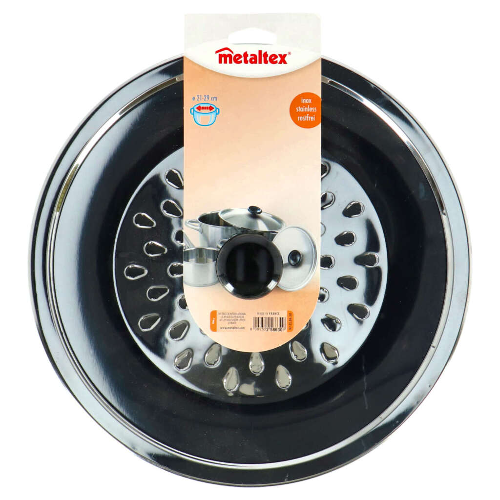 Metaltex Metaltex Anti Splash Cover 21-29 cm Edelstahl