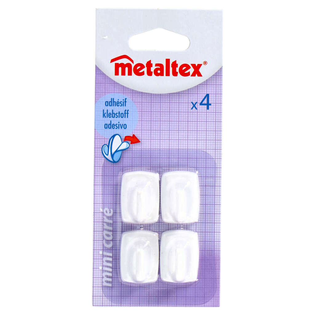 Metaltex Metaltex Square Slice Haken 4 Weißstücke