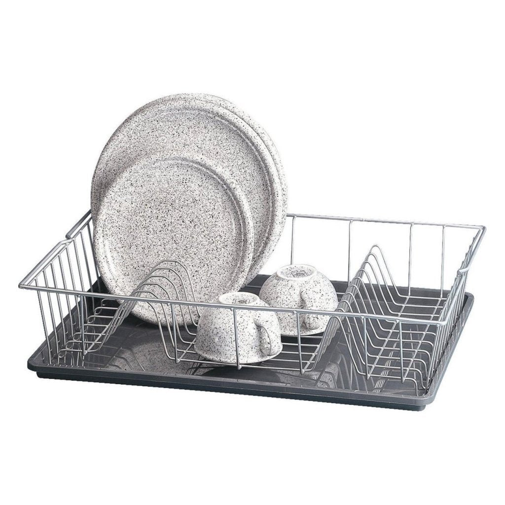 Metaltex Metaltex Colonia Drain Rack 48x30 cm Silbergrau