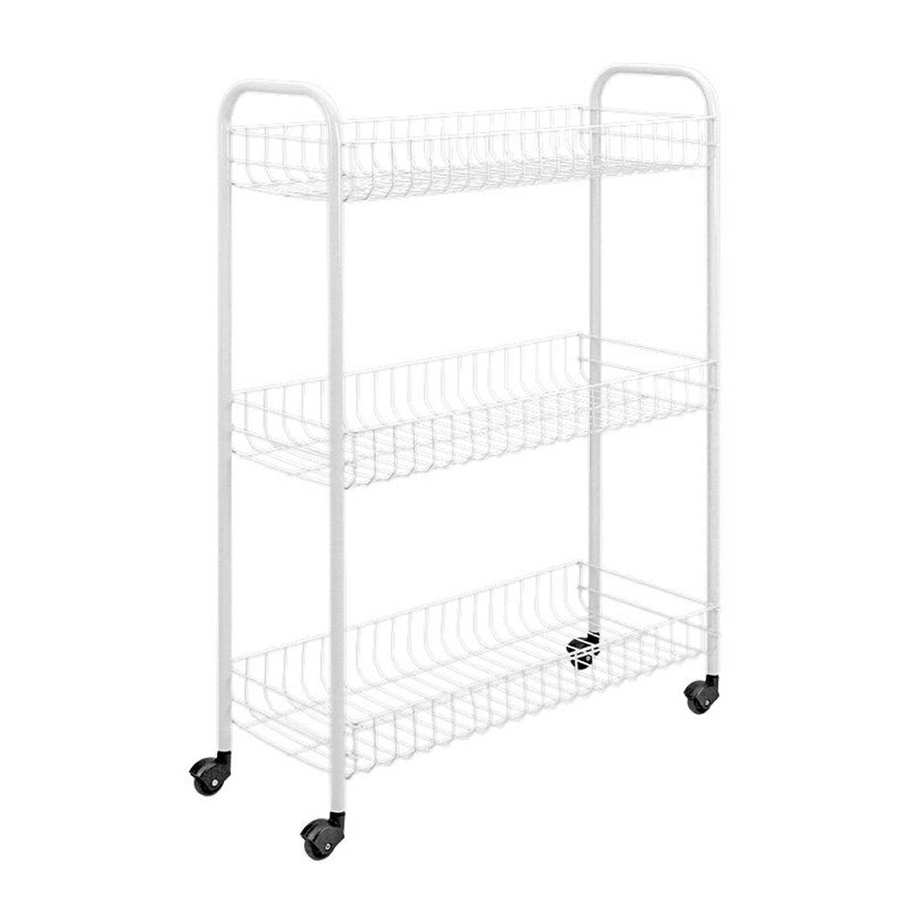 Tomado-Metaltex Tomado-Metaltex Slim Küchenwagen mit Rädern 23x56x84 cm Weiß
