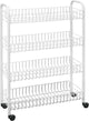 Metaltex Metaltex Badezimmer- Küchenwagen Snello 84x56cm Stahl weiß