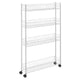 Metaltex Metaltex Fino -Speicher Rack 4 Etagen 58x16x95 cm Weiß