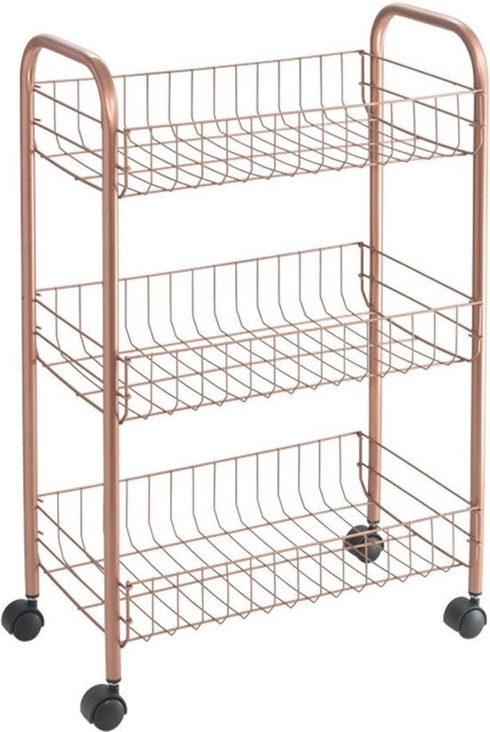 Metaltex Metaltex Badezimmer Küche Trolley Lugano Kupfer