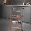 Metaltex Metaltex Trolley Schrank Ascona 84x41cm Stahlkupfer