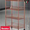 Metaltex Metaltex Trolley Schrank Ascona 84x41cm Stahlkupfer