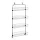 Metaltex Metaltex Türregal 4 Stockwerke 17x45x103 cm Silbermetall