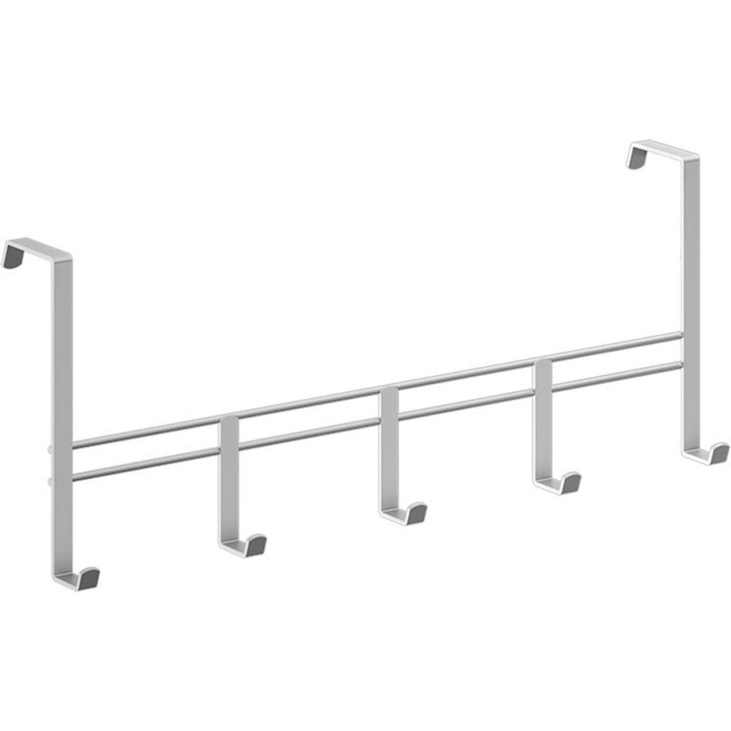 Metaltex Metaltex Türhahn Stapel 5 Hakes 38x15 cm Silber