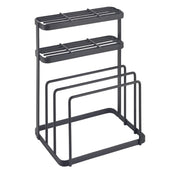 Metaltex Metaltex Tokyo Line Rack für Kleases und Slips Schiffe 16x12x22 cm Schwarz - afbeelding 1