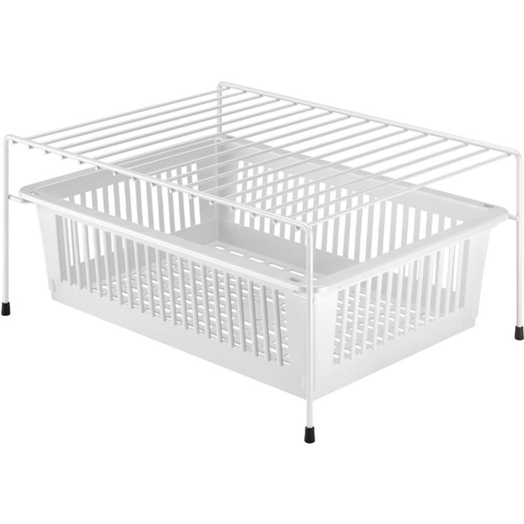 Metaltex Metaltex Rek + Korb 33x45x20 cm Weiß