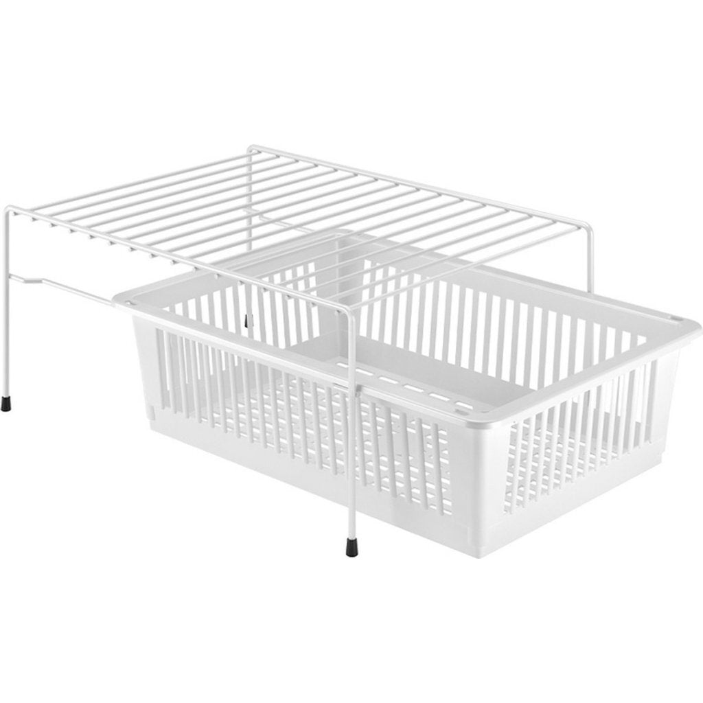Metaltex Metaltex Rek + Korb 33x45x20 cm Weiß