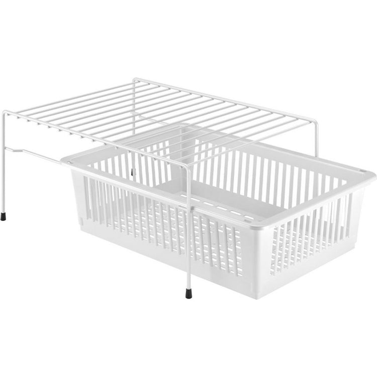 Metaltex Metaltex Rek + Korb 33x45x20 cm Weiß