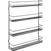 Metaltex Metaltex Pepito 4 Wand Gewürzregal 4 Etagen 36x8x45 cm Schwarz