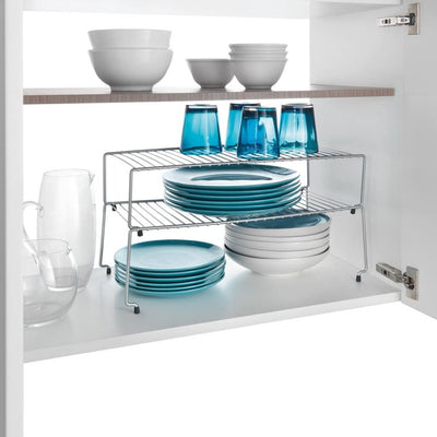 Metaltex Metaltex Sky Space -Gewinner 2 Etagen 47x23x26 ​​cm Silber