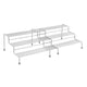Metaltex Metaltex Küche 2-Teile-Schieber Kräuter Rack 28 55x23x13 cm Silber