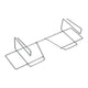 Metaltex Metaltex Houseing Foule Holder 33x12x9 cm Silber