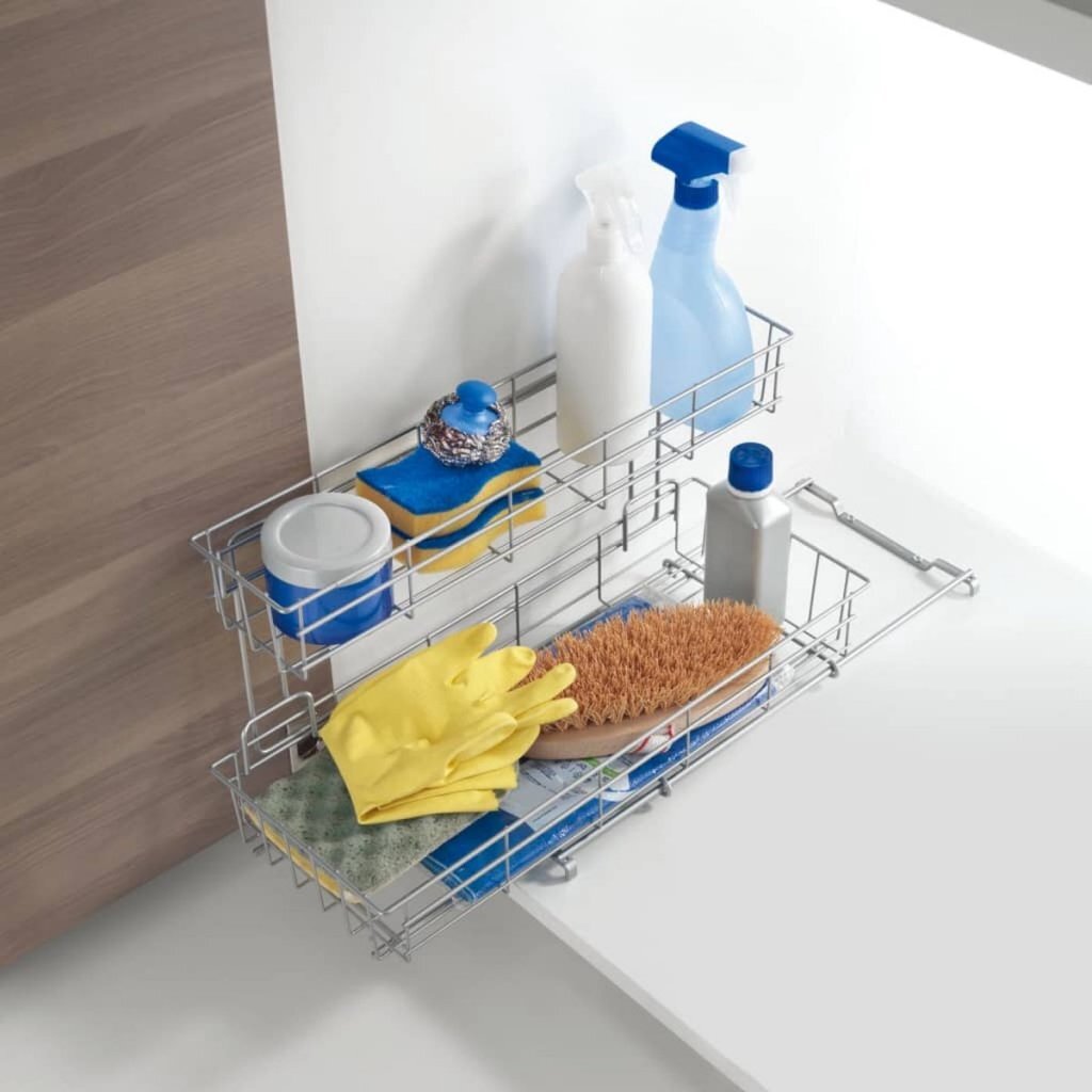 Metaltex Metaltex Extendable Lager Rack 20x58x28 cm Silber